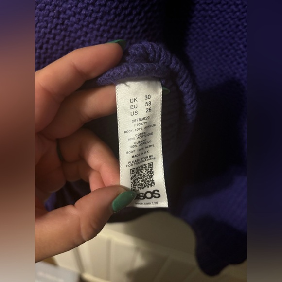 ASOS Purple Sweater - Picture 2 of 4